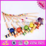 2016 Outdoor Garden 6 Player Funny Children Wooden Croquet Game W01A166 thumbnail-1