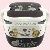 Double Layers Portable Square Plastic Bento Lunch Box thumbnail-5