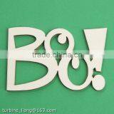 DIY Art Crafts Wood Laser Cut Letter Boo Cutout for Wall thumbnail-2