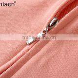 Garment Manufacturer Custom Boutique Cvc Fleece Long Sleeves With Hoodies Women's Coat thumbnail-4