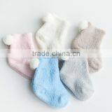Zm53069a High Quality Keep Warm Socks 0 - 3 Years Socks With Fur Ball thumbnail-2