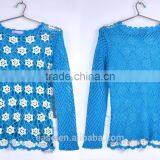 Ladies Fashion Long Sleeve Stripes Pullover Woman's Sweater Soft Touching and Comfortable thumbnail-1