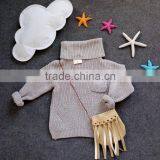 Baby Girl Boy Clothes High Neck Warm Sweater Children Toddler Kids Poloneck Turtleneck Winter Autumn Pullover Knit Loose Top thumbnail-1