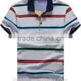 Stripe Custom Plain no Design Polo Shirt thumbnail-2
