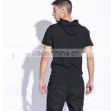 High Quality Custom Cotton/polyester Short Sleeve Pullover Hoodie thumbnail-2