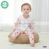 Eco-friendly Jesery Unisex Cute Long-sleeved Bamboo Baby Clothing Set thumbnail-4