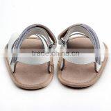 Latest Style Pure Leather Flat Sole White Baby Sandals thumbnail-4