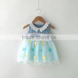 2017 Fanshional Lace and Tulle Dress Baby Sleeveless for Girl thumbnail-2