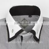 Contrast Color Double Collar Button Down Dress Shirts thumbnail-2