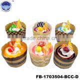 2017 Promotion Looks Real Fake Cake Artificial Birthday Cake Souvenir Gifts Paper Cup Cake Simulated Food