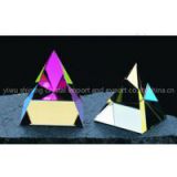 crystal pyramid paperweight for tourist souvenirs