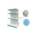 OEM Heavy Duty 4 Tier Double Back Plate Steel Retail Display Racks With Label