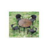 Patio Furniture China Rattan / Wicker Dining Set (BZ-D057)