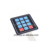 3*4 Push Buttons Membrane Switch Keypad