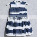 China Supplier Wholesale Fashion Kids V-Neck Sleeveless Baby Dress For Children Girl thumbnail-4