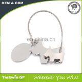 Funny Design Custom Made Dog Shaped Metal Keychain