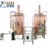 2BBL 3BBL red copper brewery equipment turnkey beer project with oversea service