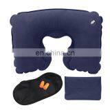 Amazon Hot Sale High Quality Custom Press Type Automatic Inflating Travel Neck Pillow thumbnail-1