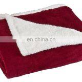 Fleece Blanket OEM Super Soft 100% Polyester Flannel Winter Travel Plush Coral Fleece Blanket thumbnail-6