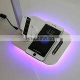 Dimmable Touch Switch QI Wireless Charging Led Table Lamp, DC12V, 2pcs USB Port for Home, Study, Room, Hotel thumbnail-5