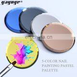 Nail Tools Nail Art Paint Painting DIY Drawing Color Dappen Dish Plastic Palette Nails Paint Palette thumbnail-3