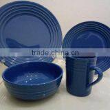 2016 New 16pcs Embossed Stoneware Dinnerware Set With Low Price thumbnail-3