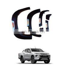 New Triton Accessories PP MAT BALCK Fender Flares with LED LIGHT for Triton Sandra L200 2019-On