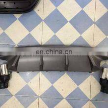 Auto PP Steel W205 With Exhaust Tipes Rear Bumper Diffuser for Mercedes Ben z Sport thumbnail-2