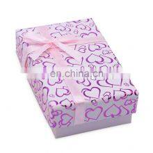 Custom Logo Cardboard Paper Box Ring Earring Necklace Earring Pendant Ring Jewelry Box thumbnail-2