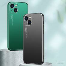 High Grade Color Matching Ultra-thin Metal Frosted 13 Phone Luxury Case Protect For Apple For Iphone 6 7 8 Plus X Xr 14 Pro Max thumbnail-1