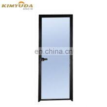 JYD Interior aluminium alloy frame single glass swing doors toliet casement bathroom other door