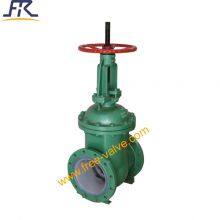 Hand Wheel Operated PTFE Lined Gate Valve thumbnail-3
