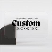 Custom Frosted Translucent PVC Business Cards, Semi-clear Plastic Business Cards, High-definition Printed Business Cards, Custom thumbnail-2