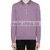 Top Quality Purple Knit Polo Shirts Design For Men thumbnail-2