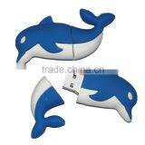 Emulation Dolphins Shape PVC Usb Flash Drive for Souvenir Gift Quality Choice