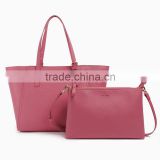 2016 Guangzhou wholesale high quality fashion lady leather tote bag,women's pu leather shoulder bags direct manufacturer