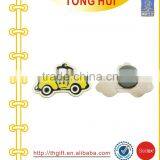 Metal Soft Enamel Badges Yellow Car Shape thumbnail-1