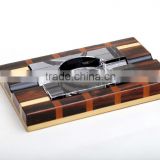 wooden luxury crystal cigar ashtray