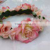 Fashion Tiara Flower Garland Crown Headband for Women Wedding Garland Crown Handband for Girls thumbnail-4