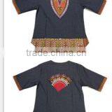 Ghana Kente Wax t Shirt Fashion Mens Suit Dashiki Clothing thumbnail-1