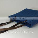 Leather Canvas Bag In Shopping Bag Beach Bag Handbag thumbnail-2