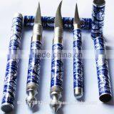 Set of Fruit Carving Knife Handle Carving Stainless Steel,Handmade Thai Style 1 Set Have 3 Pcs. (Blue Color) thumbnail-3