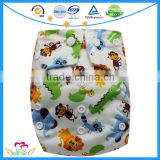Cartoon Print One Size Pocket Baby Nappies Washable Reusable Cloth Diapers Discount China