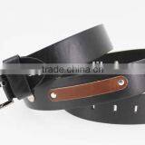 2015 New Arrive Designer Man Black PU Leather Belt for Jeans With Shiny Metal Rivet Accessories thumbnail-6