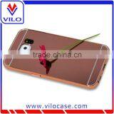 Luxury Matte Metal Frame Mirror Bumper Case for Samsung S6 thumbnail-4