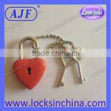 Promotional Red Heart Padlock and Heart Shape Keys