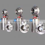 Pneumatic Sanitary Butterfly Valve Stainless Steel Butterfly Valve thumbnail-1