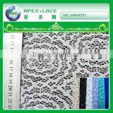 APN4781-poly Mesh Fabric for Girls Flower Lace Dress/polyester Spandex Fabric