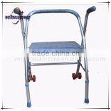 Aluminum Folding Rollator Walker With Wheels for Elder thumbnail-1