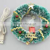 USB Powered Mini X'mas Christmas Wreath